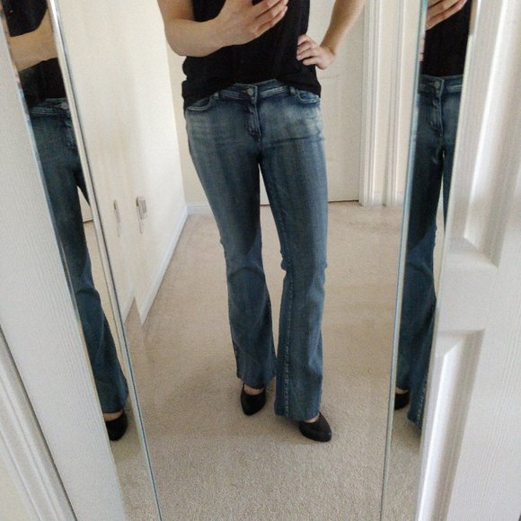 GUESS Stretch Denim Flare Jeans Sz 28 - Picture 6 of 6